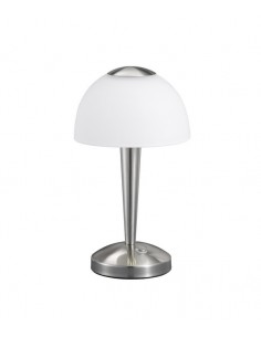 Ventura lampka stołowa srebrna LED ściemnialna 529990107 Trio