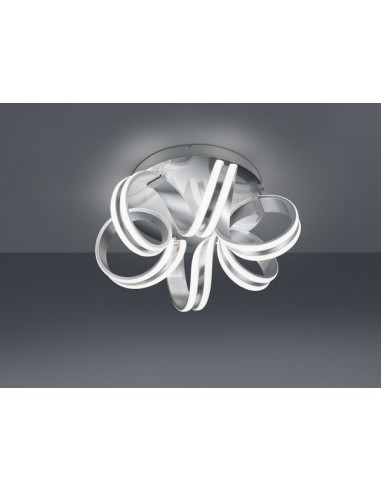 Carrera lampa sufitowa srebrna LED 625010105 Trio
