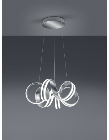 Carrera lampa wisząca srebrna LED 325010105 Trio
