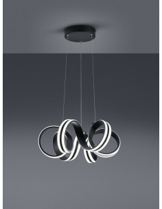 Carrera lampa wisząca czarna LED 325010132 Trio