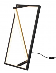 Edge lampka stołowa LED czarno złota 526810132 Trio