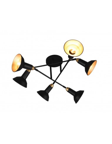 Roxie lampa sufitowa czarna regulowana 611900632 Trio