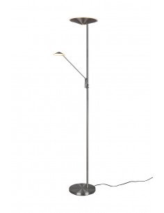 Brantford lampa podłogowa srebrna LED ściemnialna 425610207 Trio