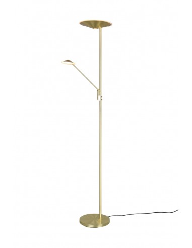 Brantford lampa podłogowa złota LED ściemnialna 425610208 Trio