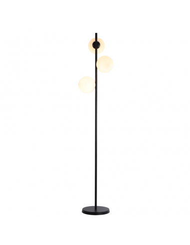 Dorado lampa podłogowa czarna szklane kule LP-002/3F BK Light Prestige