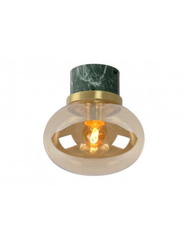 Lorena lampa sufitowa łazienkowa zielono złota IP44 03140/18/62 Lucide