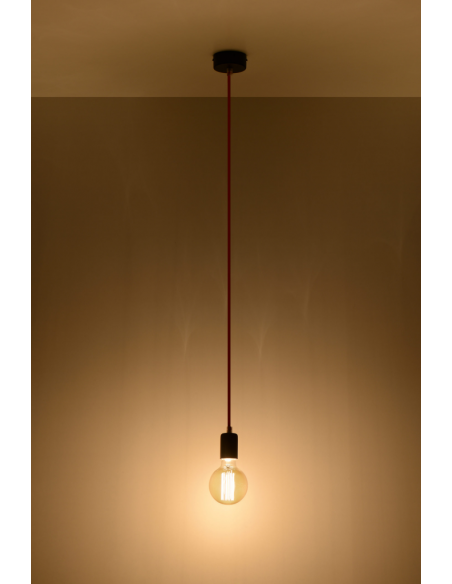 Lampa Wisząca EDISON Fioletowa SL.0156 - Sollux - 4