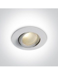Glifada biały regulowany wpust LED 4000K 11107B/W/C OneLight