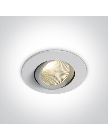 Glifada białe oczko podtynkowe LED 3000K 11107B/W/W OneLight