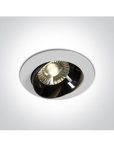 Ekali oprawa podtynkowa LED biało czarna 11120E/W/W OneLight