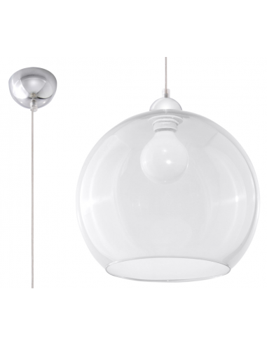 Lampa Wisząca BALL Transparentny SL.0248 - Sollux - 1