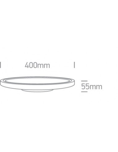 Zigos 62140FB/W/C biały plafon LED 4000K 40W nieściemnialny zasilacz LED w komplecie OneLight