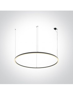 Nufel lampa wisząca ring LED czarna 62156D/B/W OneLight