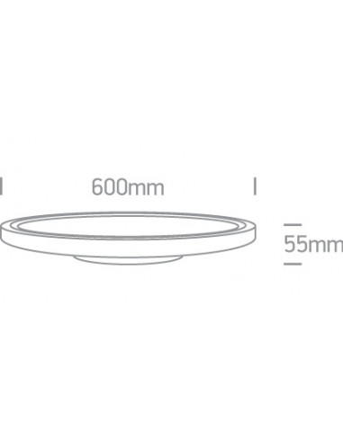 Zigos 2 62160FB/B/C czarny plafon LED 4000K 60W nieściemnialny zasilacz LED w zestawie OneLight