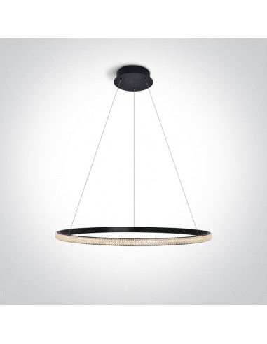 Lavin lampa wisząca LED ring czarny 63054A/B OneLight