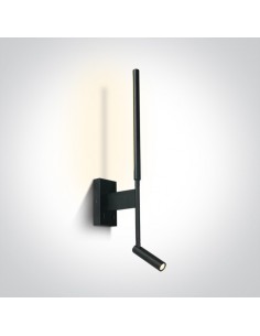 Ines kinkiet czarny minimalistyczny LED 65144/B/W OneLight