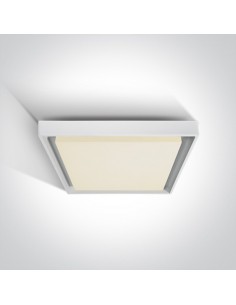 Pasio plafon zewnętrzny kwadratowy biały 67384A/W/W OneLight