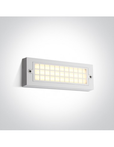 Daris kinkiet zewnętrzny biały LED IP65 67502C/W/W OneLight