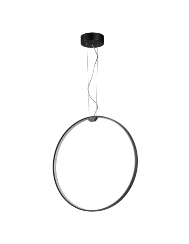 Acirculo lampa wisząca ring LED czarna 50 cm Step Into Design