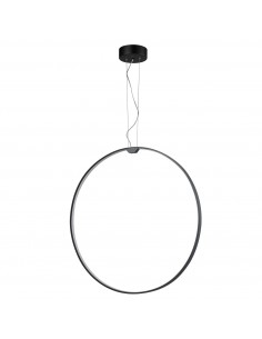 Acirculo lampa wisząca ring LED czarna 74 cm Step Into Design