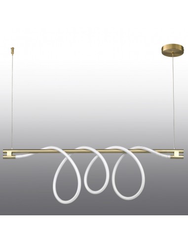 Fantasia long lampa wisząca LED złota 120 cm Step Into Design