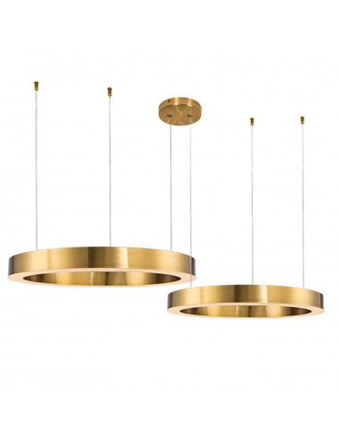 Circle lampa wisząca 40/60cm LED ST-8848-40+60 brass Step Into Design