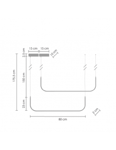 Minima LED lampa wisząca czarna MP0095-2 Step Into Design 2