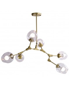Modern orchid lampa wisząca ST-1232-6 GOLD transparent Step Into Design