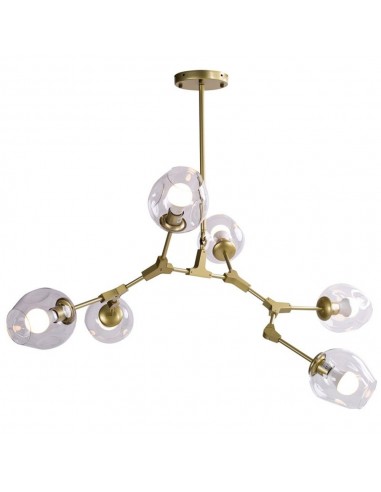 Modern orchid lampa wisząca ST-1232-6 GOLD transparent Step Into Design