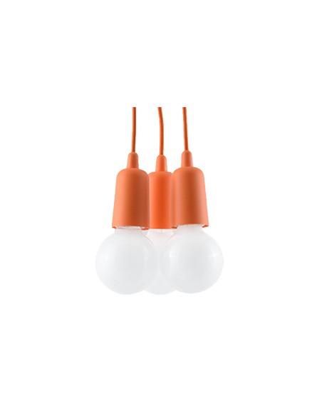 Diego 3 lampa wisząca pomarańczowa SL.0585 Sollux