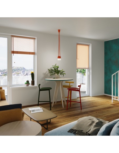 Lampa wisząca DIEGO 3 pomarańczowy 