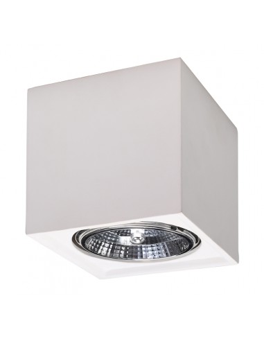 Seida downlight ceramiczny kwadratowy biały SL.0850 Sollux