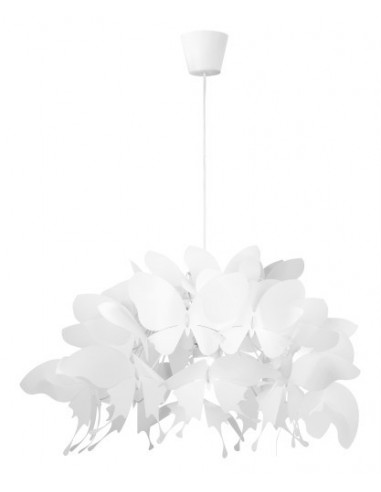 Lampa wisząca Farfalla 1 motylki biała LP-3439/1P white - Light Prestige
