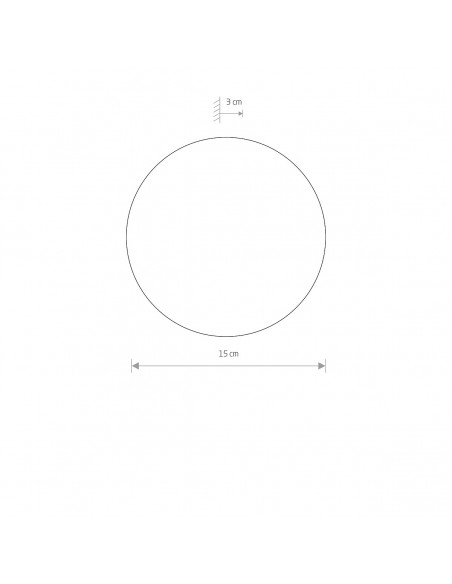 Ring S kinkiet miedziany LED N/10316 Nowodvorski- 2