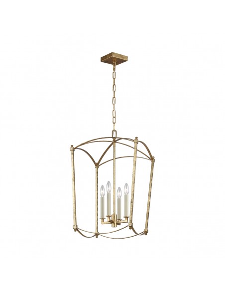 Thayer lampa wisząca złota QN-THAYER-4P-ADB Quintiesse- 1