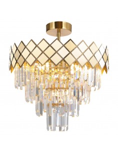 Lampa sufitowa CARISMA złota glamour ML8891 Milagro