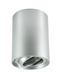 Valse tuba natynkowa regulowana srebrna downlight