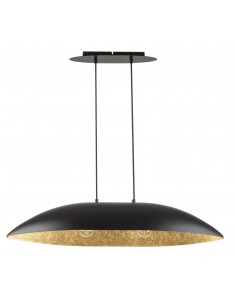 Gondola lampa wisząca czarno-złota 2-punktowa 40633 Sigma