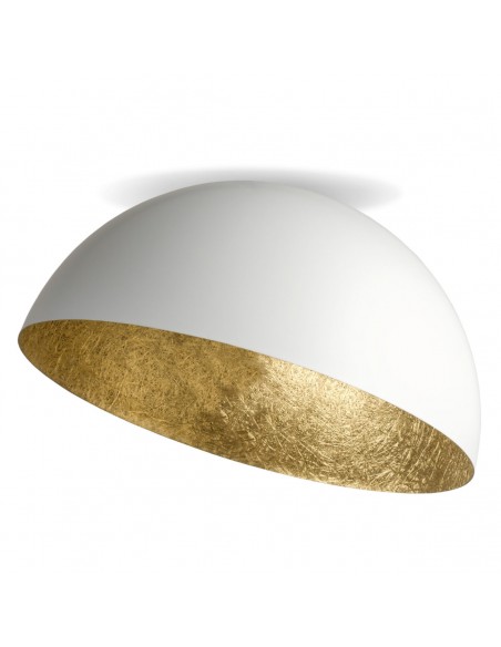 Sfera plafon biało-złoty 35cm 32466 Sigma