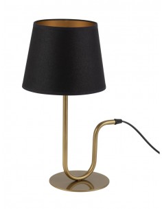 Volutto lampka czarno-złota 50358 Sigma