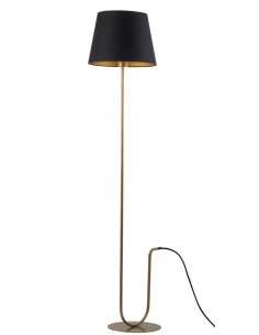 Volutto lampa podłogowa czarno-złota 50359 Sigma