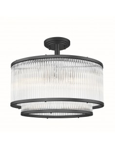 Sergio lampa sufitowa czarna kryształowa C0528-05H-P7AC Zuma Line
