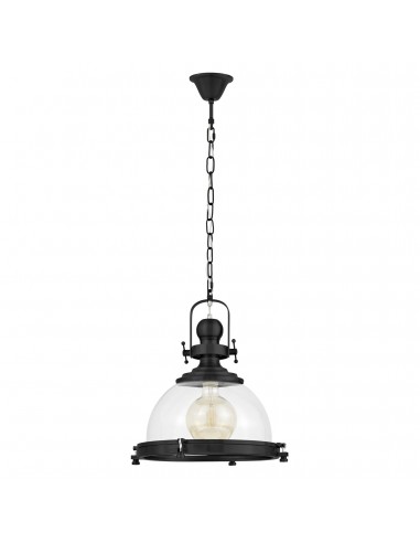 Falco lampa wisząca loftowa szklana LDP 119-300 (BK) Lumina Deco