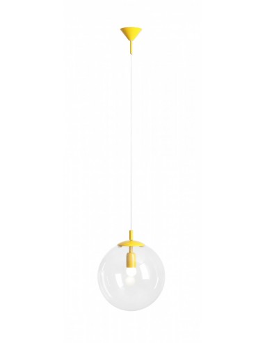 Lampa wisząca Globe żółta 562G14 Aldex