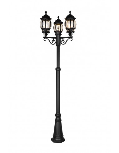 Lampa stojąca ogrodowa Elvo 3-punktowa czarna 406960332 Trio
