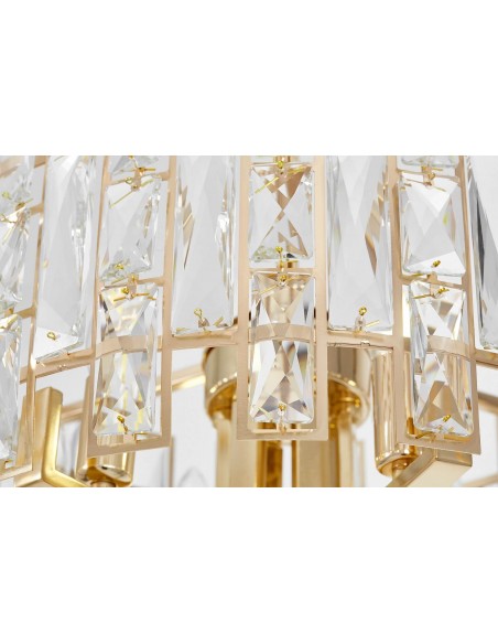 Fiorina czarny żyrandol kryształowy D60 LDP 7041-600 (GD) Lumina Deco