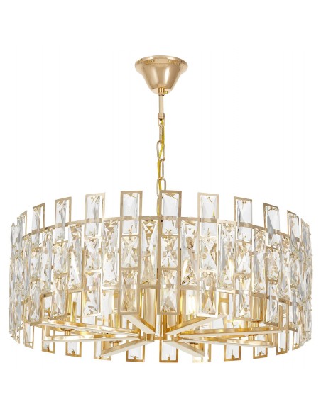 Fiorina czarny żyrandol kryształowy D60 LDP 7041-600 (GD) Lumina Deco