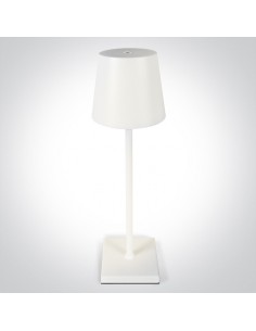 Lampka stołowa zewnętrzna biała 3,5W IP54 aluminiowa 61082/W OneLight