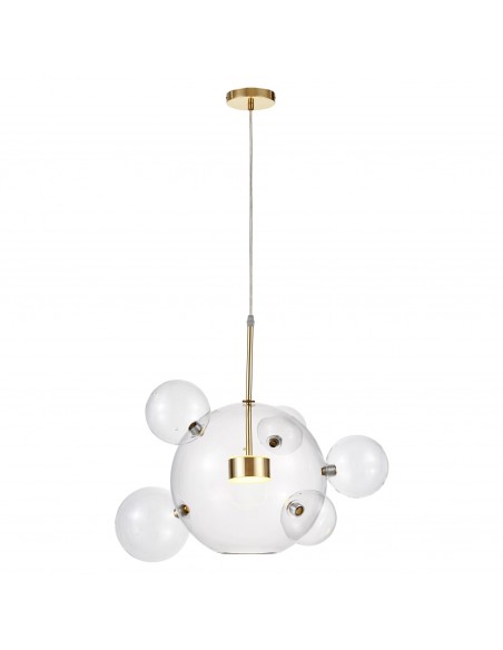 Neroni lampa wisząca kula bubble W6 złota LDP 6016-6 (GD) Lumina Deco