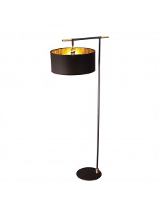 Balance lampa podłogowa czarno-złota BALANCE-FL-BKPB Elstead Lighting